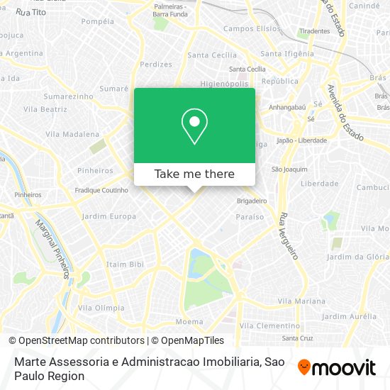 Marte Assessoria e Administracao Imobiliaria map