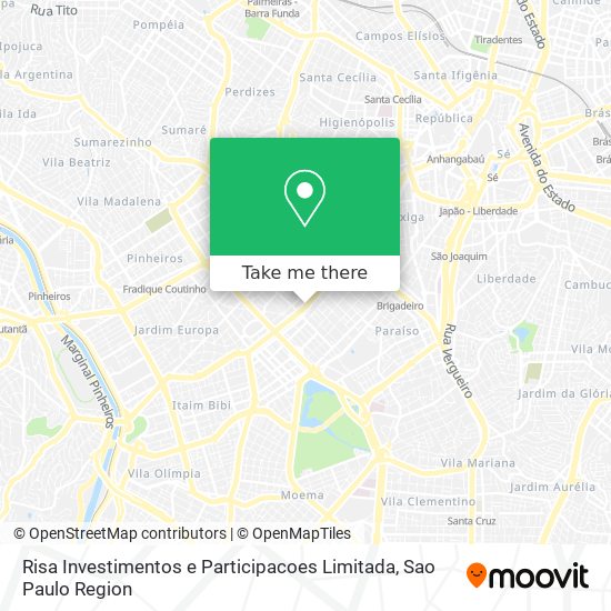 Risa Investimentos e Participacoes Limitada map
