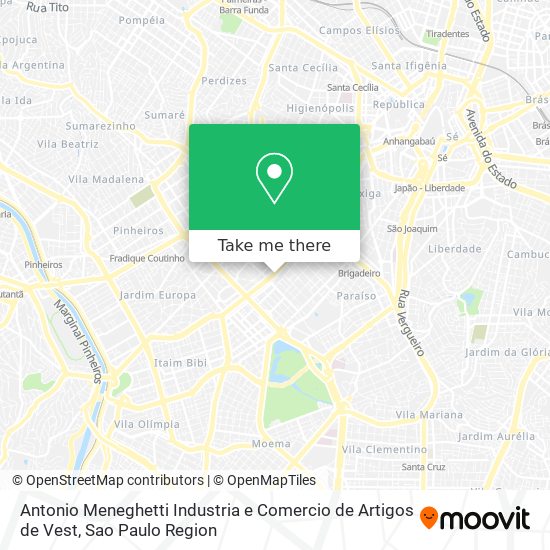 Antonio Meneghetti Industria e Comercio de Artigos de Vest map