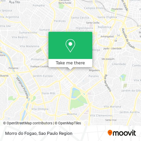 Morro do Fogao map