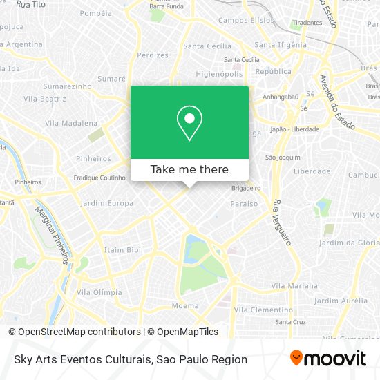 Sky Arts Eventos Culturais map