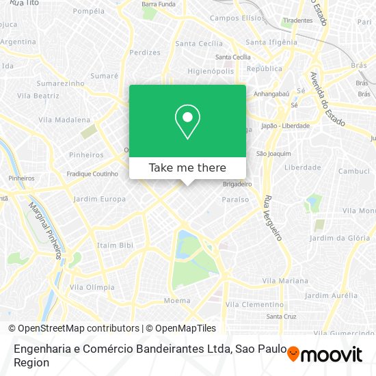 Engenharia e Comércio Bandeirantes Ltda map