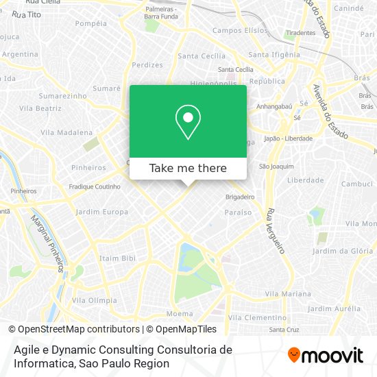 Mapa Agile e Dynamic Consulting Consultoria de Informatica