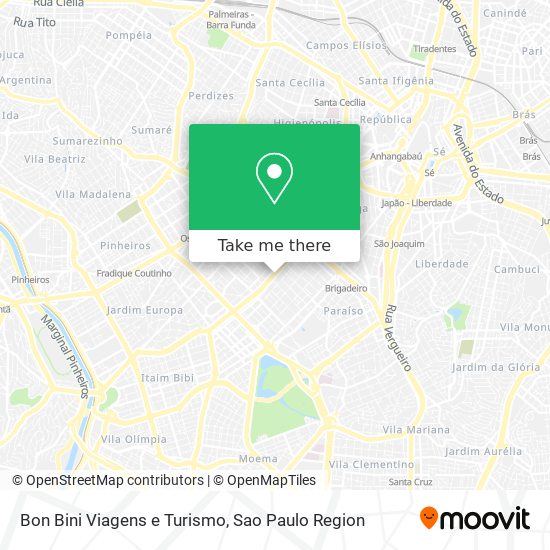 Bon Bini Viagens e Turismo map