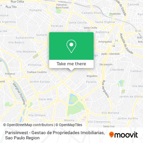 Parisiinvest - Gestao de Propriedades Imobiliarias map