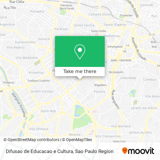 Difusao de Educacao e Cultura map