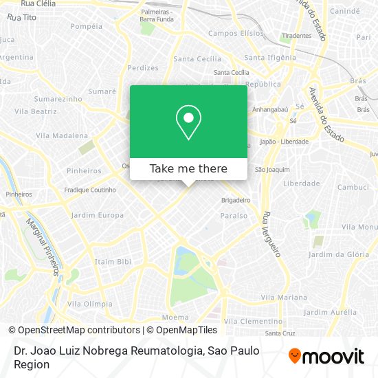 Mapa Dr. Joao Luiz Nobrega Reumatologia