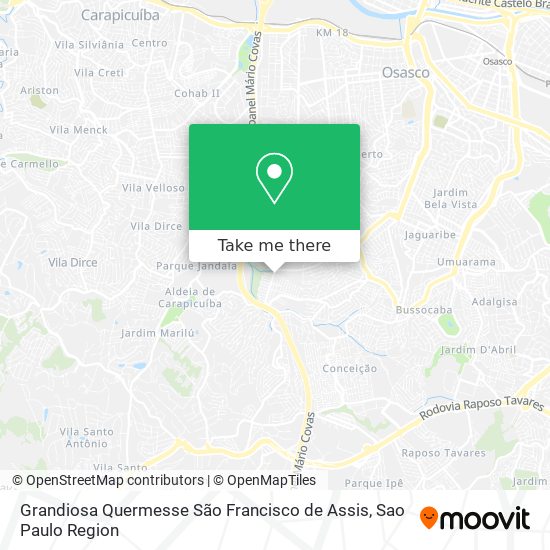 Grandiosa Quermesse São Francisco de Assis map