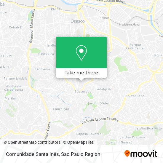 Comunidade Santa Inês map