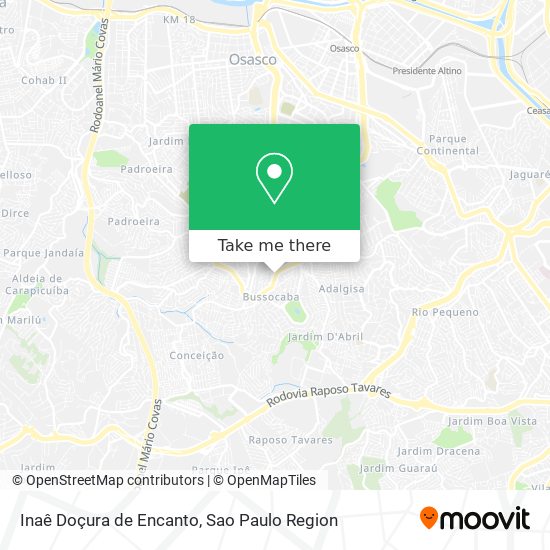 Inaê Doçura de Encanto map