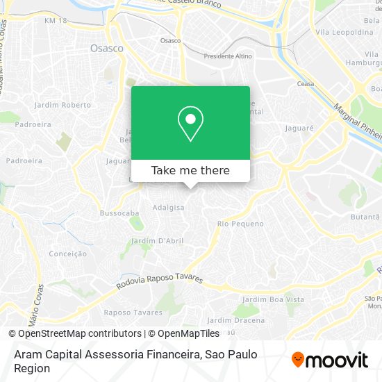 Mapa Aram Capital Assessoria Financeira