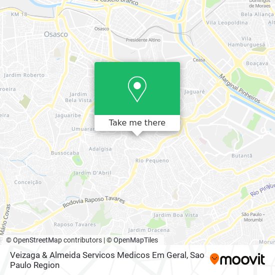 Veizaga & Almeida Servicos Medicos Em Geral map