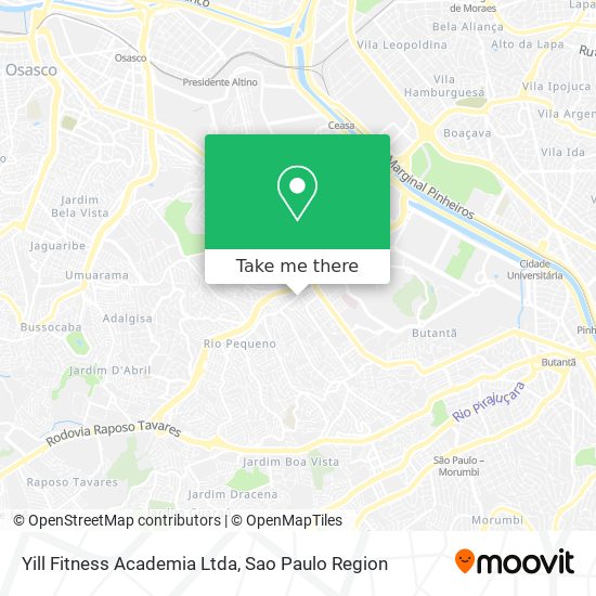 Yill Fitness Academia Ltda map