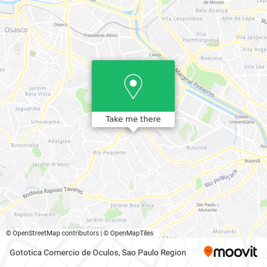 Gototica Comercio de Oculos map