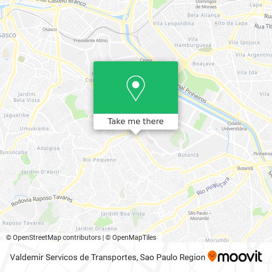 Valdemir Servicos de Transportes map