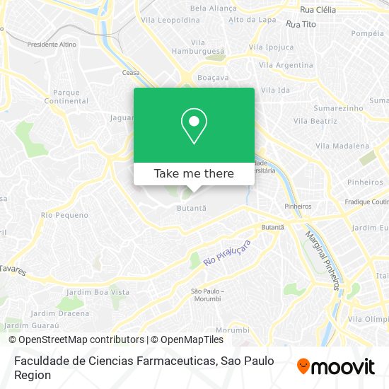 Faculdade de Ciencias Farmaceuticas map