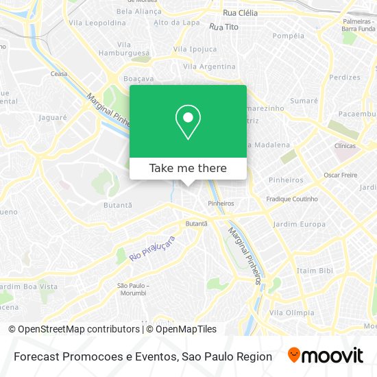 Mapa Forecast Promocoes e Eventos