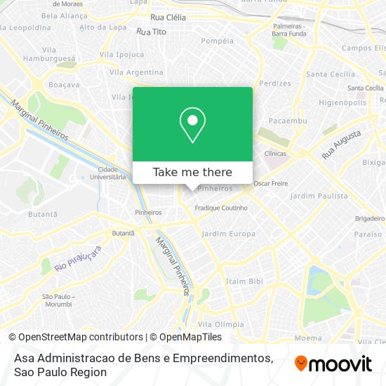 Mapa Asa Administracao de Bens e Empreendimentos