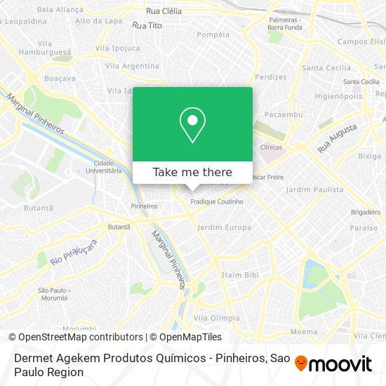 Dermet Agekem Produtos Químicos - Pinheiros map