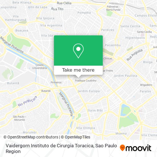 Vaidergorn Instituto de Cirurgia Toracica map