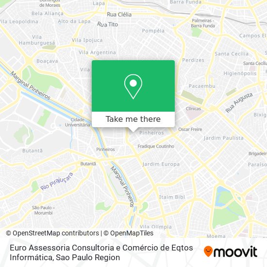 Mapa Euro Assessoria Consultoria e Comércio de Eqtos Informática