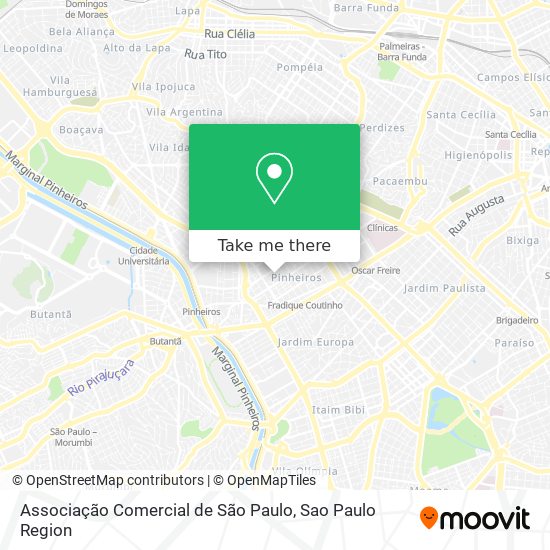Associação Comercial de São Paulo map