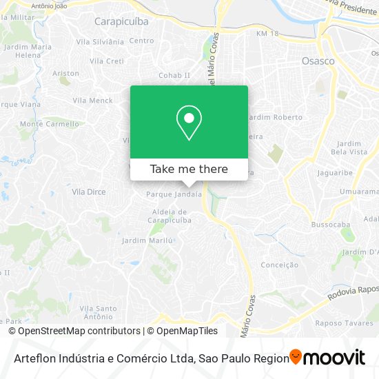 Arteflon Indústria e Comércio Ltda map