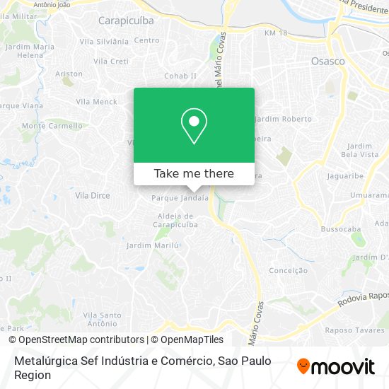 Metalúrgica Sef Indústria e Comércio map
