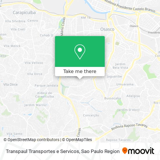 Transpaul Transportes e Servicos map