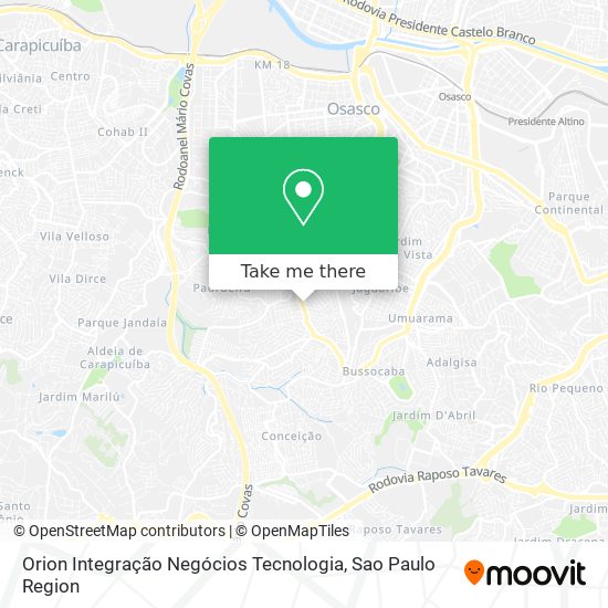 Orion Integração Negócios Tecnologia map