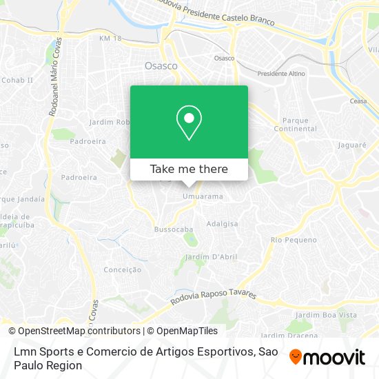 Lmn Sports e Comercio de Artigos Esportivos map