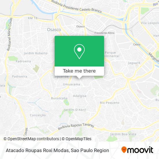 Atacado Roupas Roxi Modas map