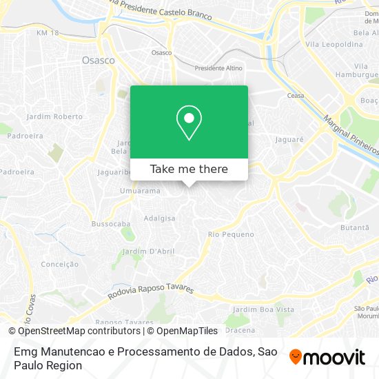 Mapa Emg Manutencao e Processamento de Dados