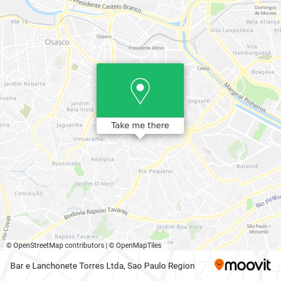 Mapa Bar e Lanchonete Torres Ltda