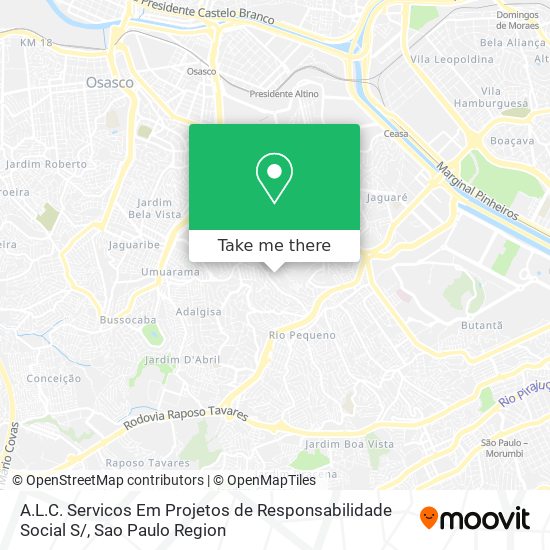 Mapa A.L.C. Servicos Em Projetos de Responsabilidade Social S/