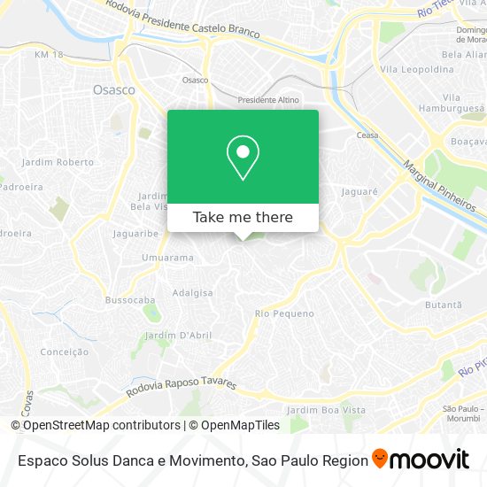 Espaco Solus Danca e Movimento map