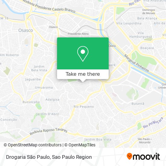 Mapa Drogaria São Paulo