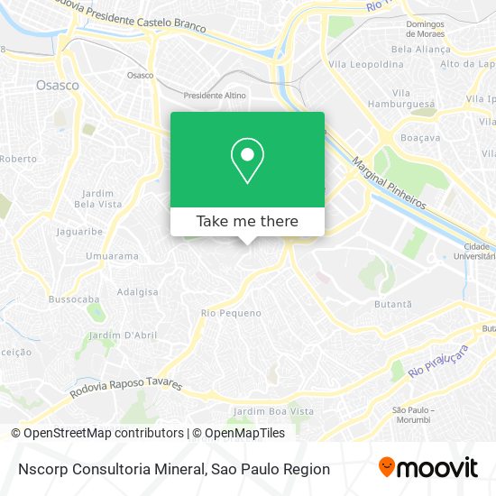 Mapa Nscorp Consultoria Mineral