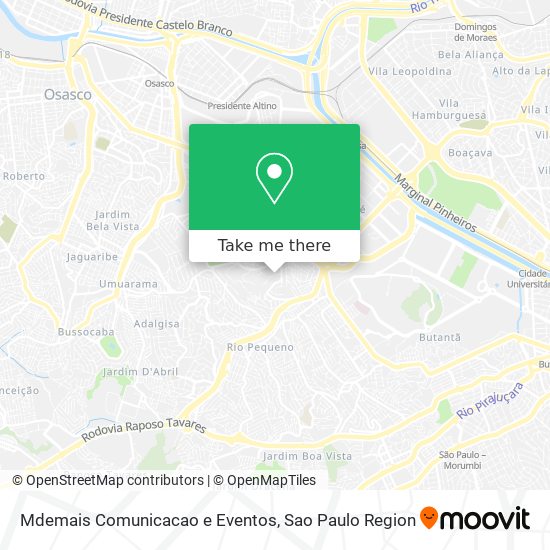 Mdemais Comunicacao e Eventos map