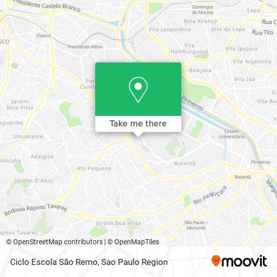 Ciclo Escola São Remo map