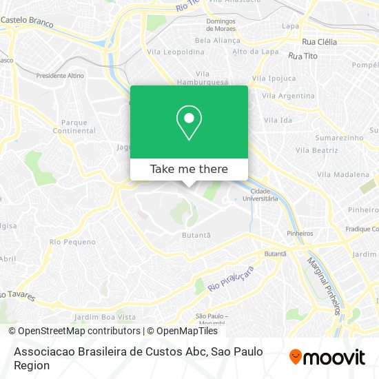 Associacao Brasileira de Custos Abc map