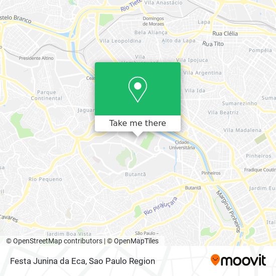 Mapa Festa Junina da Eca