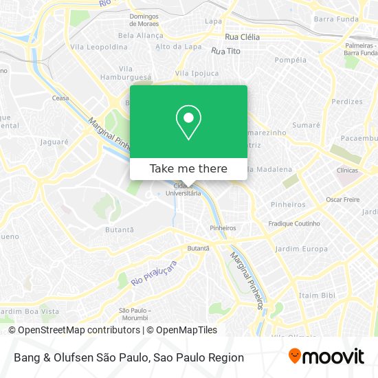 Bang & Olufsen São Paulo map