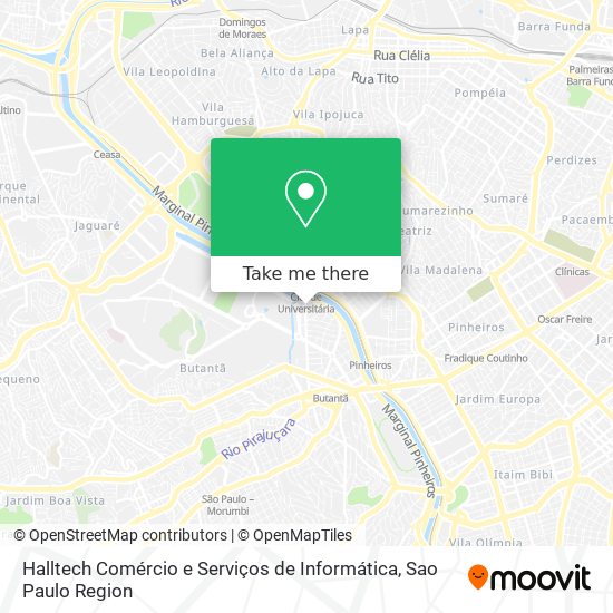 Mapa Halltech Comércio e Serviços de Informática