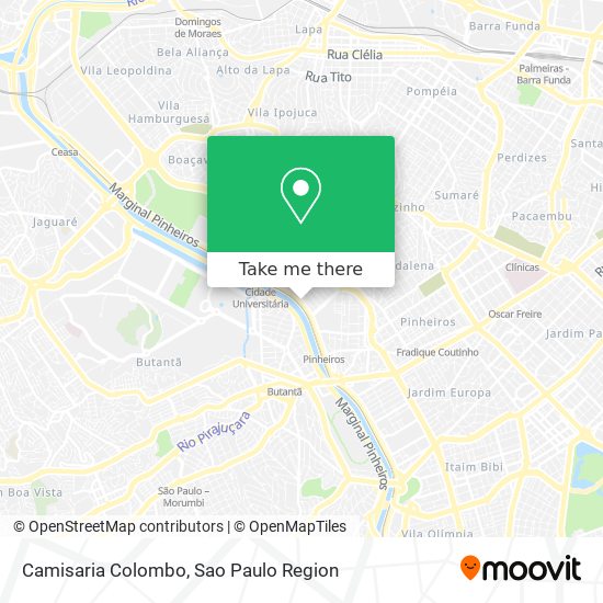 Camisaria Colombo map