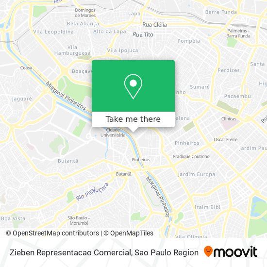 Zieben Representacao Comercial map