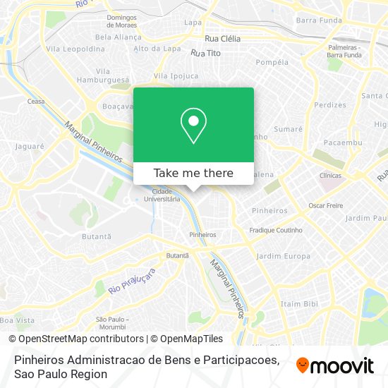 Pinheiros Administracao de Bens e Participacoes map