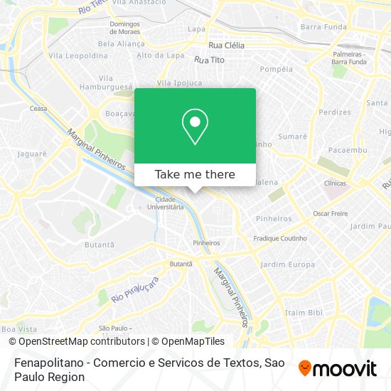 Mapa Fenapolitano - Comercio e Servicos de Textos