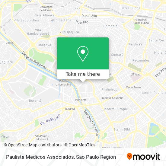 Paulista Medicos Associados map