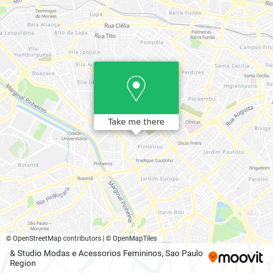 & Studio Modas e Acessorios Femininos map